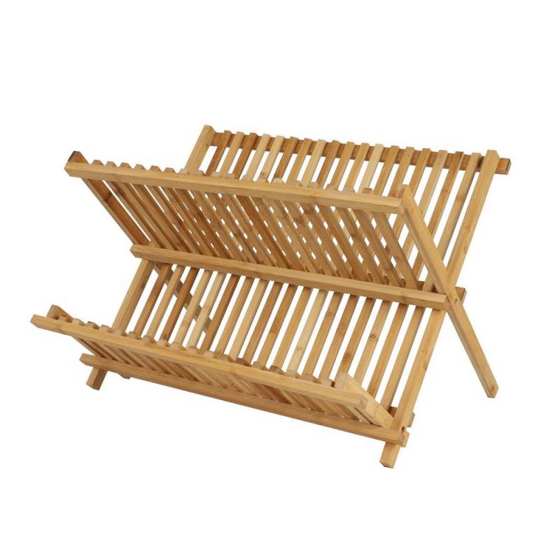 Bambou&Co Geschirrständer Geschirrablage Abtropfgestell Bambus Abtropfgitter von Bambou&Co