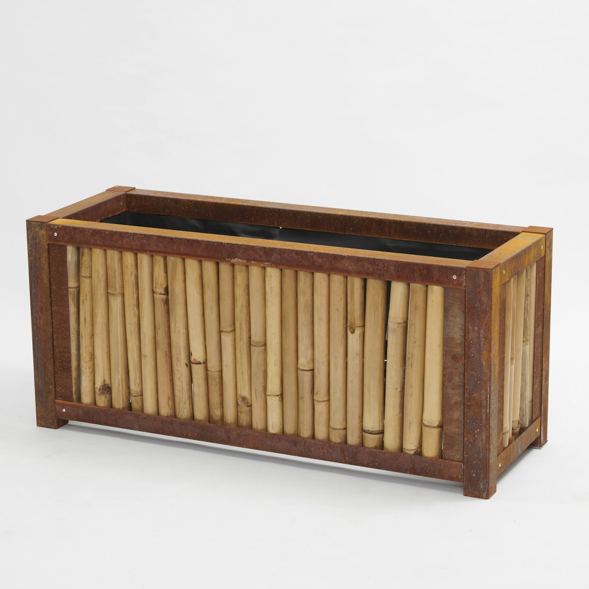 BambusBASIS Hochbeet - H: 57cm x B: 102cm x T: 44cm, Corten, Bambus hell BambusBASIS Hochbeet - H: 57cm x B: 102cm x T: 44cm, Corten, Bambus hell von BambusBASIS