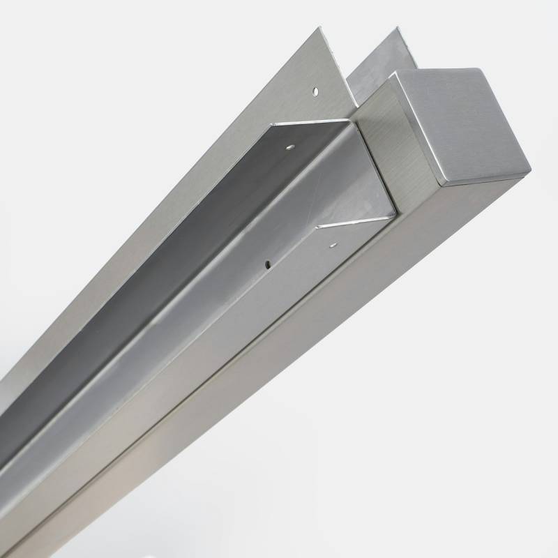 BambusBASIS Modul5 Eckpfosten für Zaunfeld 242 - 290 cm, V2A, z. Einbet von BambusBASIS