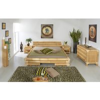 Bettrahmen 200x200 cm Aus Bambus Palau Bambusbett Schlafzimmer Möbel Bambusmöbel Gästebett Naturbett Bali Bett Holzbett Rattanbett Doppel von BambusLounge