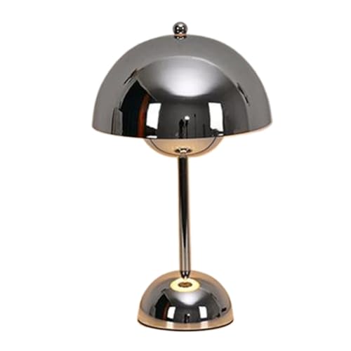 Bammare Flowerpot Tischlampe, Kabellos Nachttischlampe, Touch Dimmbar Flower Bud Lamp mit 3 Helligkeitsmodi, 3600mAh Wiederaufladbare Schreibtischlampe für Schlafzimmer, Wohnzimmer,Silber Bammare Flowerpot Tischlampe, Kabellos Nachttischlampe, Touch Dimmbar Flower Bud Lamp mit 3 Helligkeitsmodi, 3600mAh Wiederaufladbare Schreibtischlampe für Schlafzimmer, Wohnzimmer,Silber von Bammare