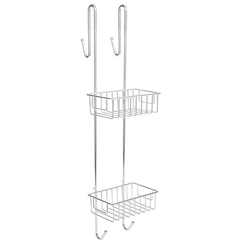 Bamodi Duschregal zum Hängen, Aufbewahrung - Verchromt - 70 x 18,5 x 19 cm - Duschablage - Einfache Befestigung - Duschablage zum Hängen von Bamodi