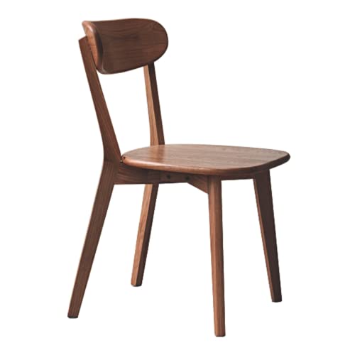 Bamskov Esszimmerstühle aus 100% Massivholz Eiche - Praktische Küchenstühle - Holzstuhl für Esszimmer, Küche (1, Walnuss) von Bamskov
