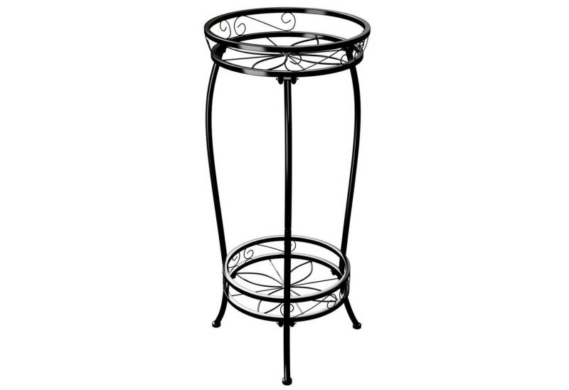 Bamworld Blumenständer Zweistöckiger Pflanzenständer, Metallregal, 69cm hoch, 45kg Tragkraft (1 St), Rostfrei & stabiles Blumentopf-Gestell, Innen/außen nutzbar von Bamworld