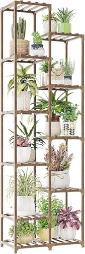 Bamworld Pflanzenregal Outdoor Indoor Blumenständer Hoch Pflanzentreppe Blumenständer für Draußen Pflanzenständer Terrasse Balkon Gartendekor Bamworld Pflanzenregal Outdoor Indoor Blumenständer Hoch Pflanzentreppe Blumenständer für Draußen Pflanzenständer Terrasse Balkon Gartendekor von Bamworld