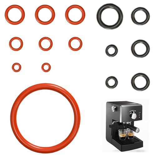 15 Stück O-Ringe Dichtung für Philips Saeco, Dichtung Wartungssatz Silikon O-Ring Set für Supportventil Dampfventil Auslaufventil Kompatibel mit Philips Saeco Spidem Gaggia Kaffeemaschinen von Bamyli