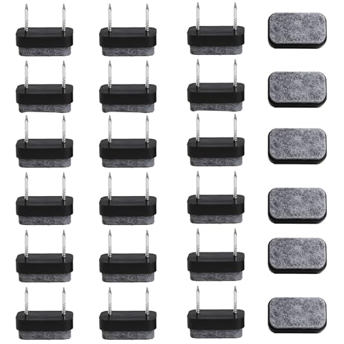 24 Stück Filzgleiter Nagel Möbelgleiter,Stuhlgleiter mit weichem Filz,Stuhl Filzgleiter mit verbesserter Passform,Gleiter für Stühle,Möbel Filz selbstklebend für Möbelfüße mit Aufbewahrungsbox 24 Stück Filzgleiter Nagel Möbelgleiter,Stuhlgleiter mit weichem Filz,Stuhl Filzgleiter mit verbesserter Passform,Gleiter für Stühle,Möbel Filz selbstklebend für Möbelfüße mit Aufbewahrungsbox von Bamyli