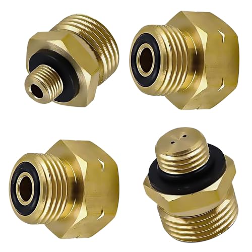4 Stück Europa Füllset für Gasflasche, Gasflaschen Adapter-Set, Gasflaschenadapter Gasflaschen Adapter Set Europa Gasflaschen Adapter zum Befüllen Deutscher Gasflaschen im Ausland, Messing (Nr 1-4) 4 Stück Europa Füllset für Gasflasche, Gasflaschen Adapter-Set, Gasflaschenadapter Gasflaschen Adapter Set Europa Gasflaschen Adapter zum Befüllen Deutscher Gasflaschen im Ausland, Messing (Nr 1-4) von Bamyli