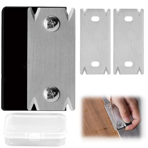 Bamyli Furnierkantenschneider mit 2 Ersatzklinge, Kantenschneider Umleimer Manueller Kantenanleimschneider, Kantenhobel Holz Rutschfest Handhobel Umleimer für Holz und PVC ABS Kanten Bamyli Furnierkantenschneider mit 2 Ersatzklinge, Kantenschneider Umleimer Manueller Kantenanleimschneider, Kantenhobel Holz Rutschfest Handhobel Umleimer für Holz und PVC ABS Kanten von Bamyli