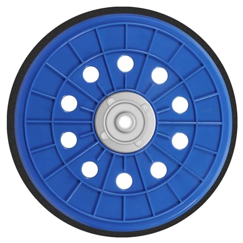 Bamyli Schleifteller 225 mm, Schleifplatte mit 10 Löchern, 1 Ersatzteil, Platte M14, selbstklebende Schleifplatte von Bamyli