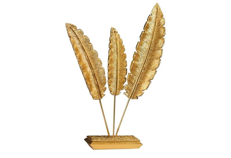 Bamyum Dekoobjekt Bamyum Deko Gold 3pcs Feder Goldene Figur Dekoration von Bamyum