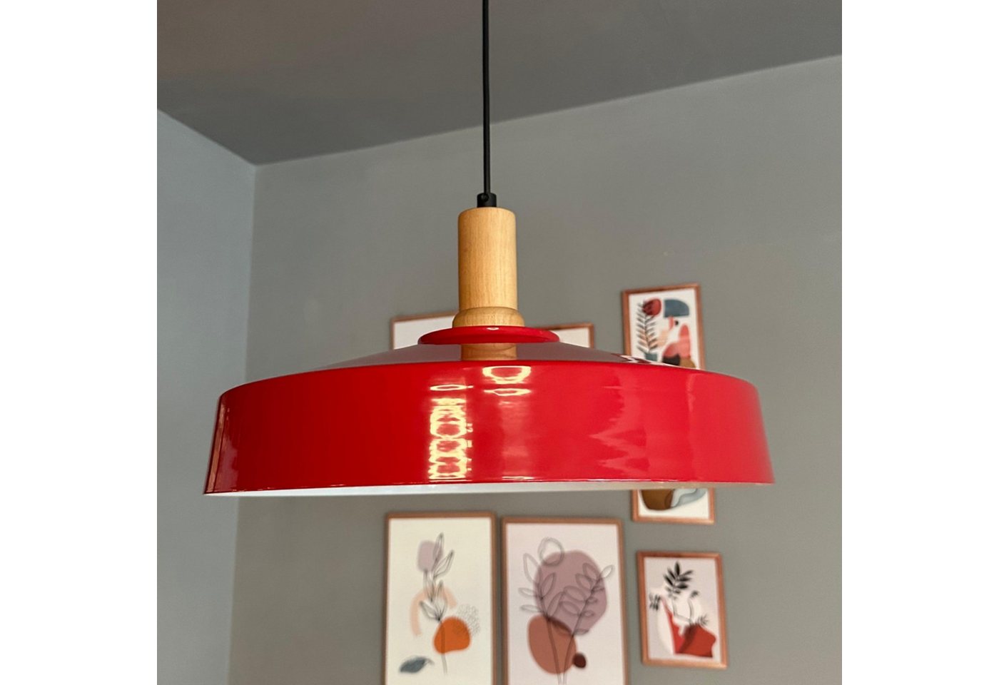 Bamyum Pendelleuchte Ace Holz Vintage, Industrial aus Metall Holz E27 Hängelampe, ohne Leuchtmittel Bamyum Pendelleuchte Ace Holz Vintage, Industrial aus Metall Holz E27 Hängelampe, ohne Leuchtmittel von Bamyum