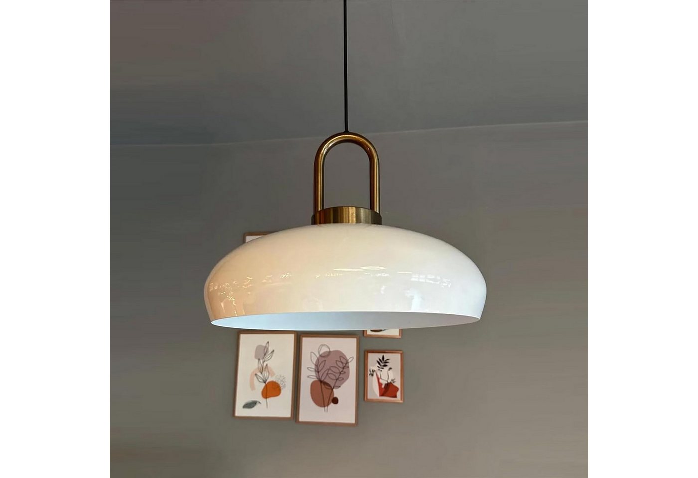 Bamyum Pendelleuchte Androa-Lock Hängelampe, Metall Ø40 cm Deckenlampe, ohne Leuchtmittel von Bamyum