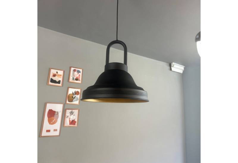 Bamyum Pendelleuchte Asletl Hängelampe Industrial aus Metall Ø40 cm, Pendelleuchte Esstisch, Lock, ohne Leuchtmittel Bamyum Pendelleuchte Asletl Hängelampe Industrial aus Metall Ø40 cm, Pendelleuchte Esstisch, Lock, ohne Leuchtmittel von Bamyum