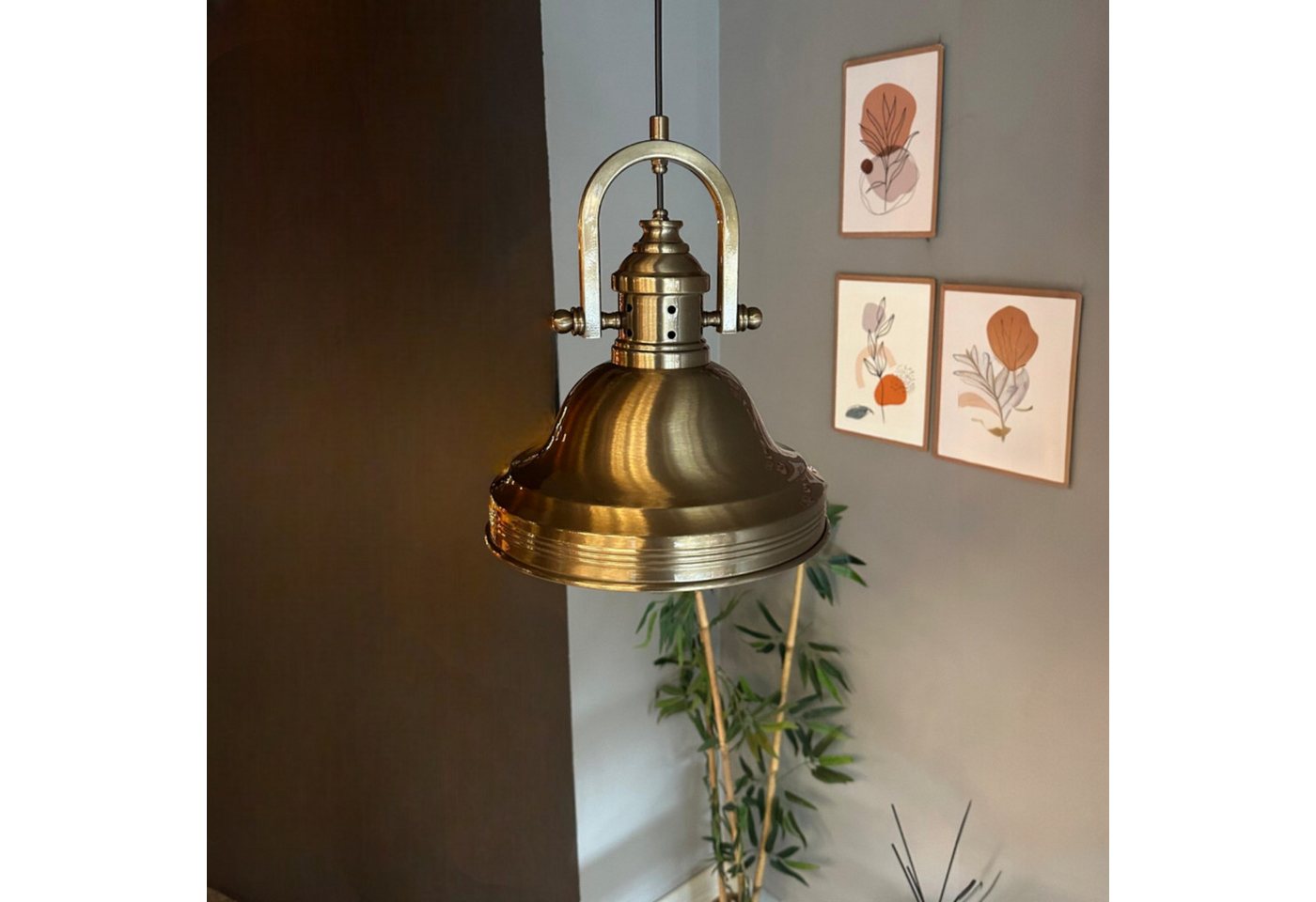 Bamyum Pendelleuchte Asletl Hängelampe Industrial aus Metall Ø40 cm, Pendelleuchte Esstisch, Perforiert, ohne Leuchtmittel Bamyum Pendelleuchte Asletl Hängelampe Industrial aus Metall Ø40 cm, Pendelleuchte Esstisch, Perforiert, ohne Leuchtmittel von Bamyum