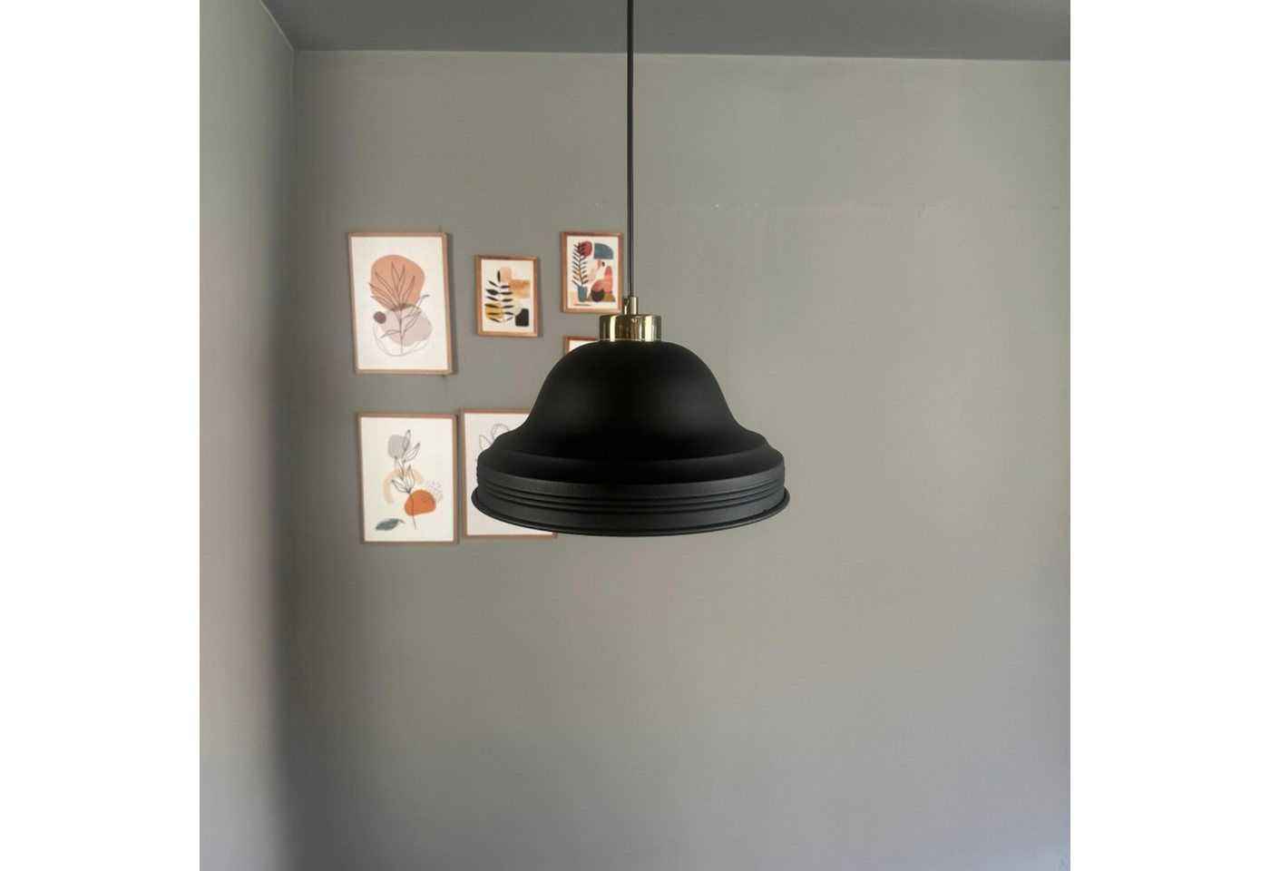 Bamyum Pendelleuchte Asletl Hängelampe Industrial aus Metall Ø40 cm, Pendelleuchte Esstisch, Runde, ohne Leuchtmittel Bamyum Pendelleuchte Asletl Hängelampe Industrial aus Metall Ø40 cm, Pendelleuchte Esstisch, Runde, ohne Leuchtmittel von Bamyum