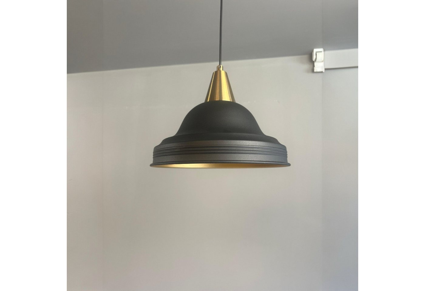 Bamyum Pendelleuchte Asletl Hängelampe Industrial aus Metall Ø40 cm, Pendelleuchte Esstisch, Schlot, ohne Leuchtmittel Bamyum Pendelleuchte Asletl Hängelampe Industrial aus Metall Ø40 cm, Pendelleuchte Esstisch, Schlot, ohne Leuchtmittel von Bamyum