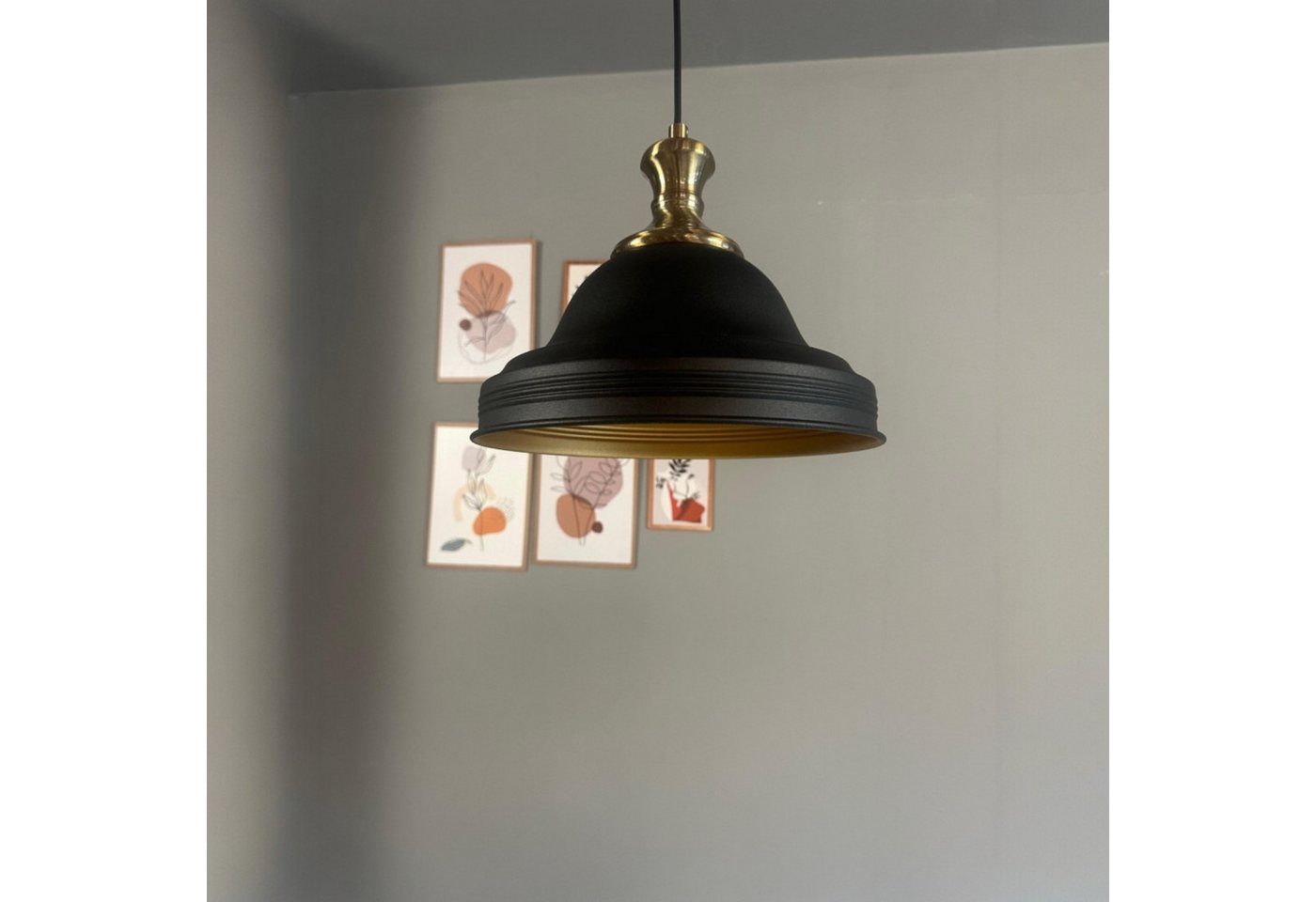 Bamyum Pendelleuchte Asletl Hängelampe Industrial aus Metall Ø40 cm, Pendelleuchte Esstisch, Vintage Knob, ohne Leuchtmittel Bamyum Pendelleuchte Asletl Hängelampe Industrial aus Metall Ø40 cm, Pendelleuchte Esstisch, Vintage Knob, ohne Leuchtmittel von Bamyum