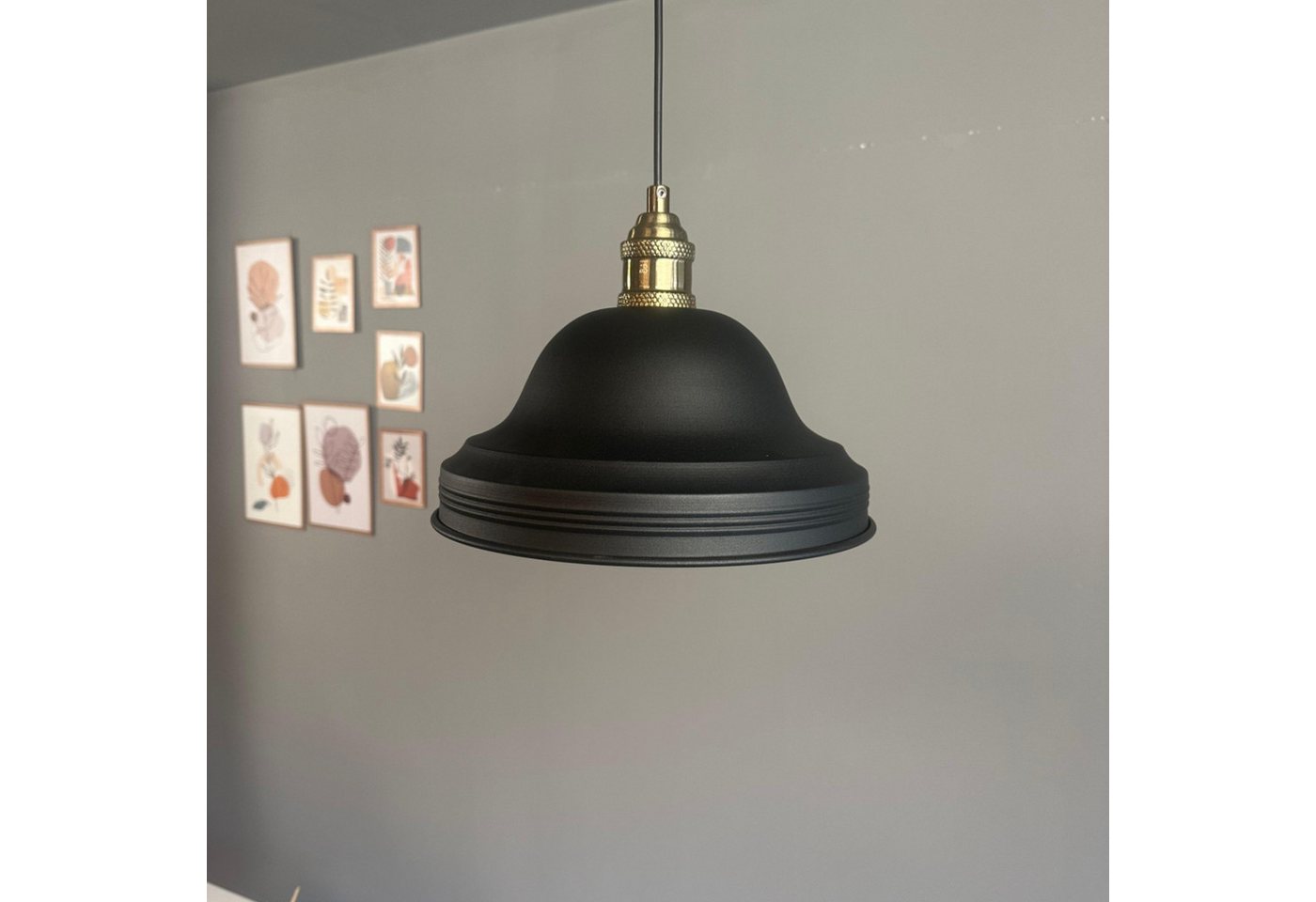 Bamyum Pendelleuchte Asletl Hängelampe Industrial aus Metall Ø40 cm, Pendelleuchte Esstisch, Vintage Tulpe, ohne Leuchtmittel Bamyum Pendelleuchte Asletl Hängelampe Industrial aus Metall Ø40 cm, Pendelleuchte Esstisch, Vintage Tulpe, ohne Leuchtmittel von Bamyum