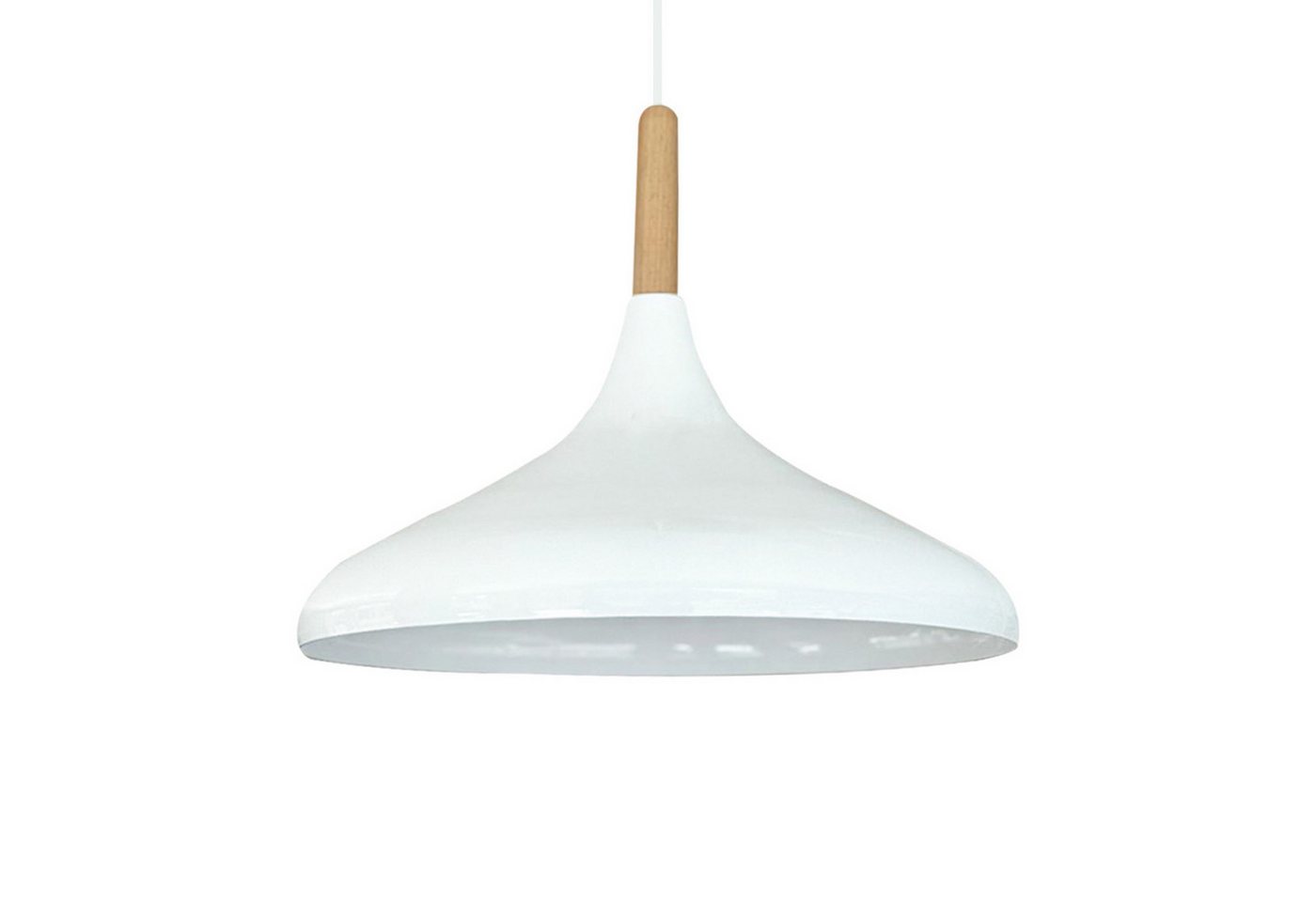 Bamyum Pendelleuchte Bamyum Pendelleuchte Champion 35cm Metall Weiss-Innen Weiss E27 Lampe, ohne Leuchtmittel von Bamyum