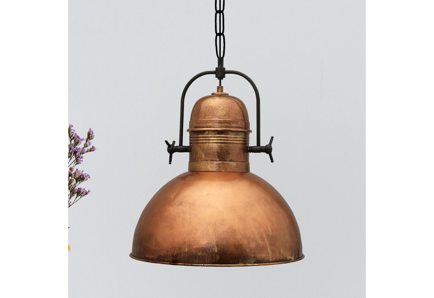 Bamyum Pendelleuchte Bamyum Hängelampe Vintage Ø40 cm E27 Metall Lampe, ohne Leuchtmittel von Bamyum