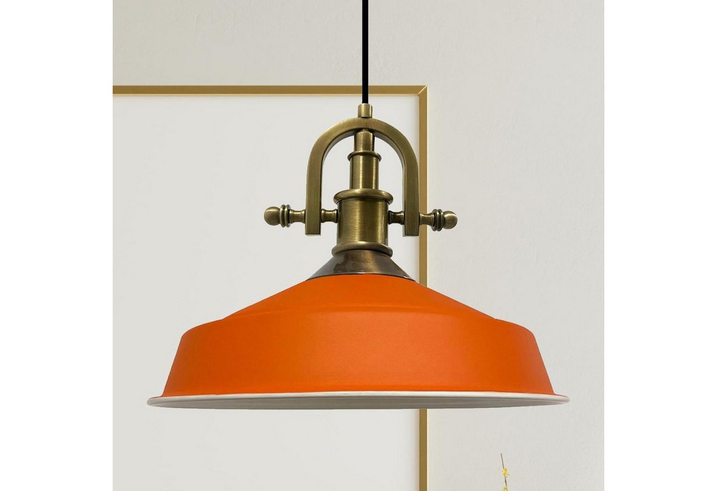 Bamyum Pendelleuchte Bamyum Pendelleuchte I Asletl-Marine l Ø41 cm E27 Metall Vintage Lampe, ohne Leuchtmittel von Bamyum