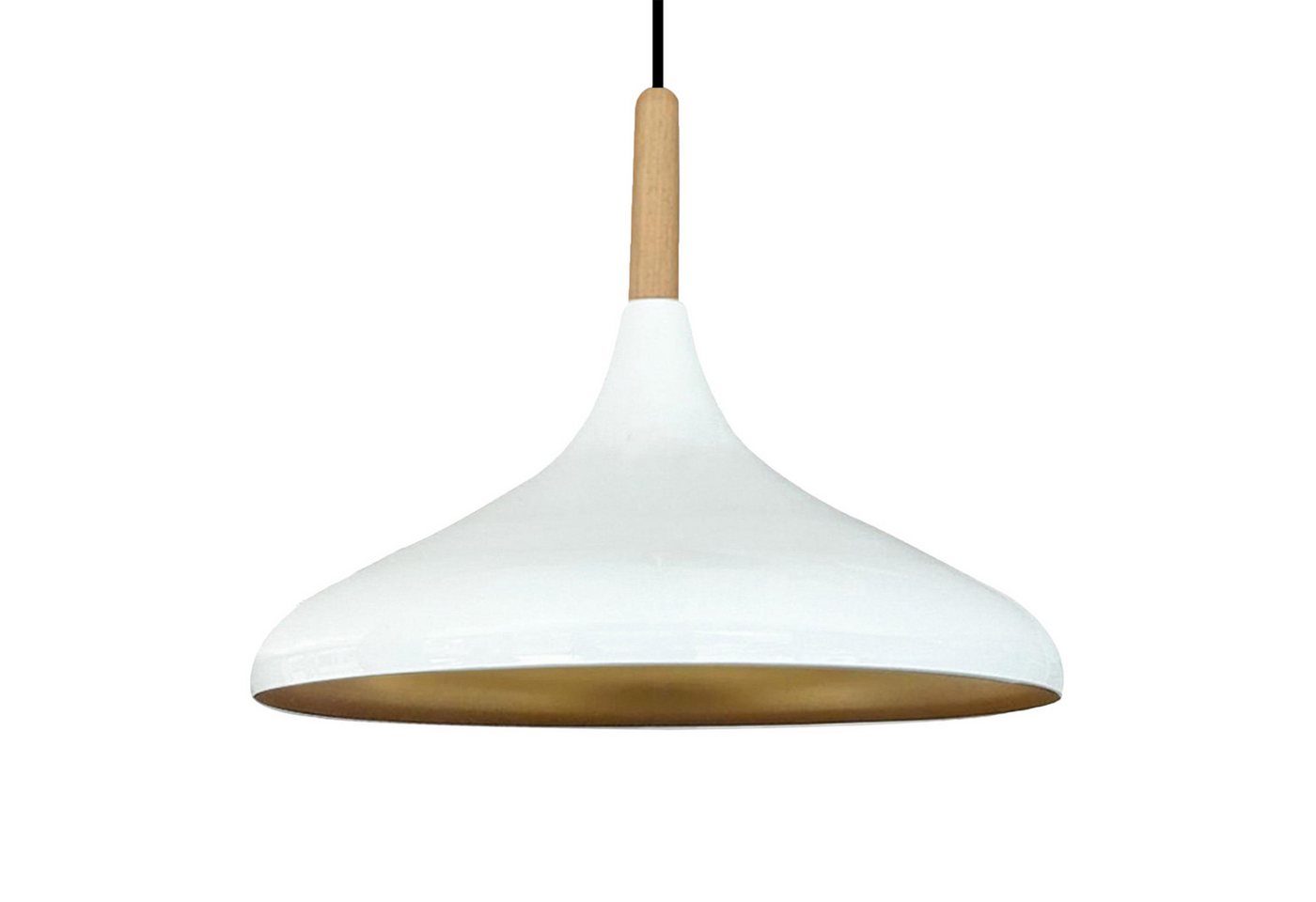 Bamyum Pendelleuchte Bamyum Pendelleuchte I Champion I Ø35 cm Holz-Metall E27 Moderne Lampe, ohne Leuchtmittel von Bamyum