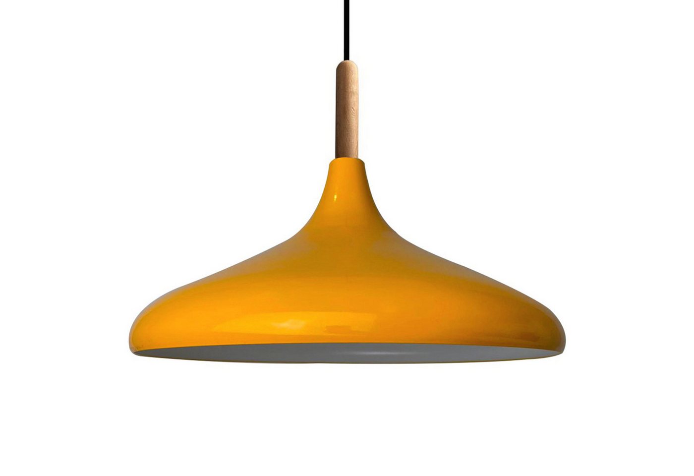 Bamyum Pendelleuchte Bamyum Pendelleuchte I Champion I Ø35 cm Holz-Metall E27 Moderne Lampe, ohne Leuchtmittel von Bamyum