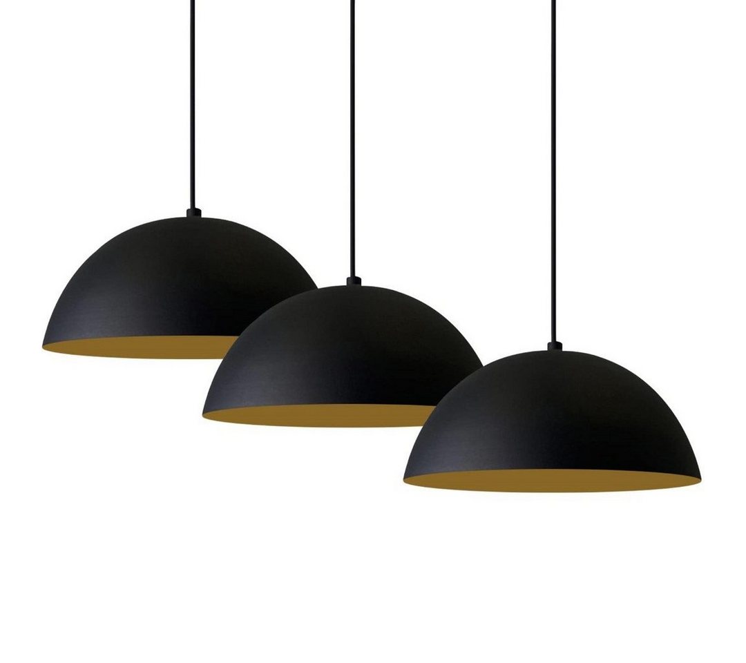 Bamyum Pendelleuchte Bamyum Pendelleuchte I Lipeo I 3x Schwarz Ø26 cm E27 Metall Lampe, ohne Leuchtmittel von Bamyum