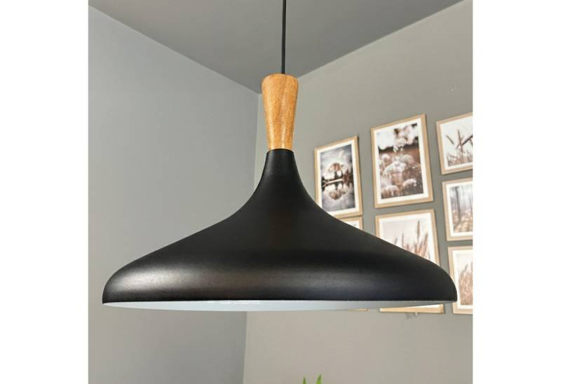 Bamyum Pendelleuchte Champion Hängelampe aus Holz, 35 cm Metall E27 Esstisch Lampe, ohne Leuchtmittel Bamyum Pendelleuchte Champion Hängelampe aus Holz, 35 cm Metall E27 Esstisch Lampe, ohne Leuchtmittel von Bamyum
