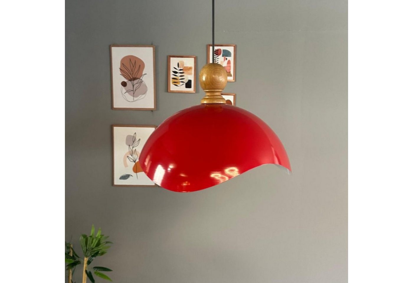 Bamyum Pendelleuchte Luna Pendelleuchte 40 cm, Metall E27 Moderne Hängelampe, ohne Leuchtmittel von Bamyum