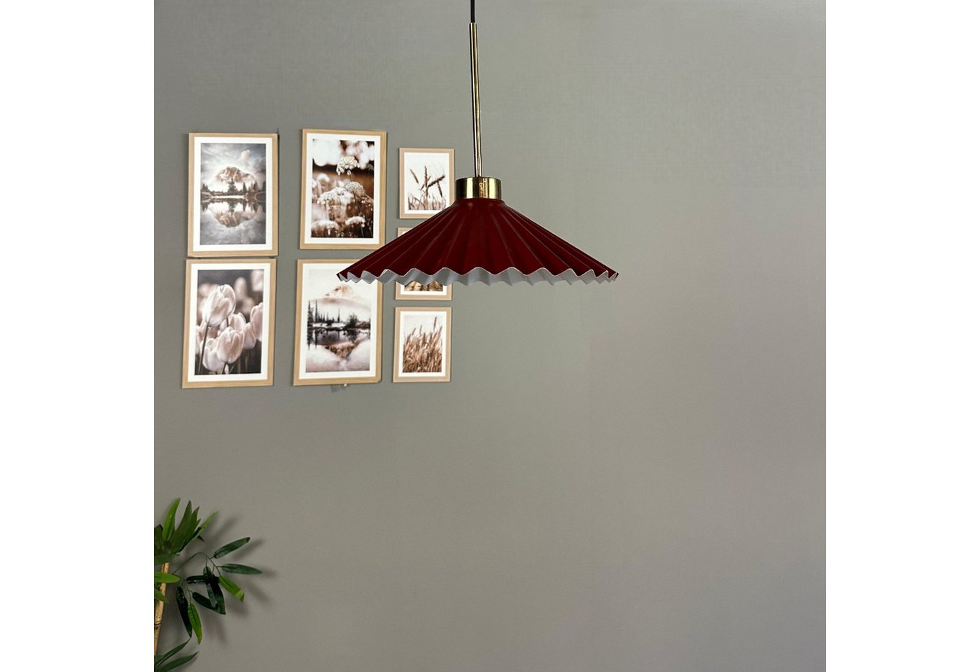 Bamyum Pendelleuchte Pendelleuchte Avilla Dünn Metall, Modern Hängelampe, ohne Leuchtmittel von Bamyum