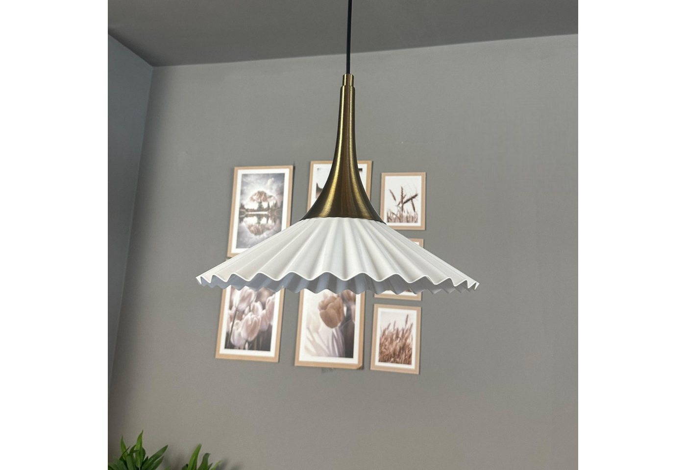 Bamyum Pendelleuchte Pendelleuchte Avilla Metall Ø33cm, Modern Hängelampe, ohne Leuchtmittel Bamyum Pendelleuchte Pendelleuchte Avilla Metall Ø33cm, Modern Hängelampe, ohne Leuchtmittel von Bamyum