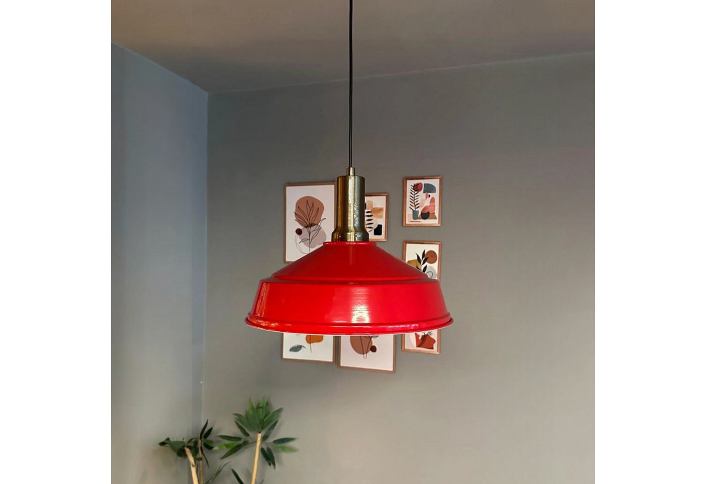 Bamyum Pendelleuchte Pendelleuchte Carmelo Fackel Ø35 cm, Metall Hängelampe, ohne Leuchtmittel von Bamyum