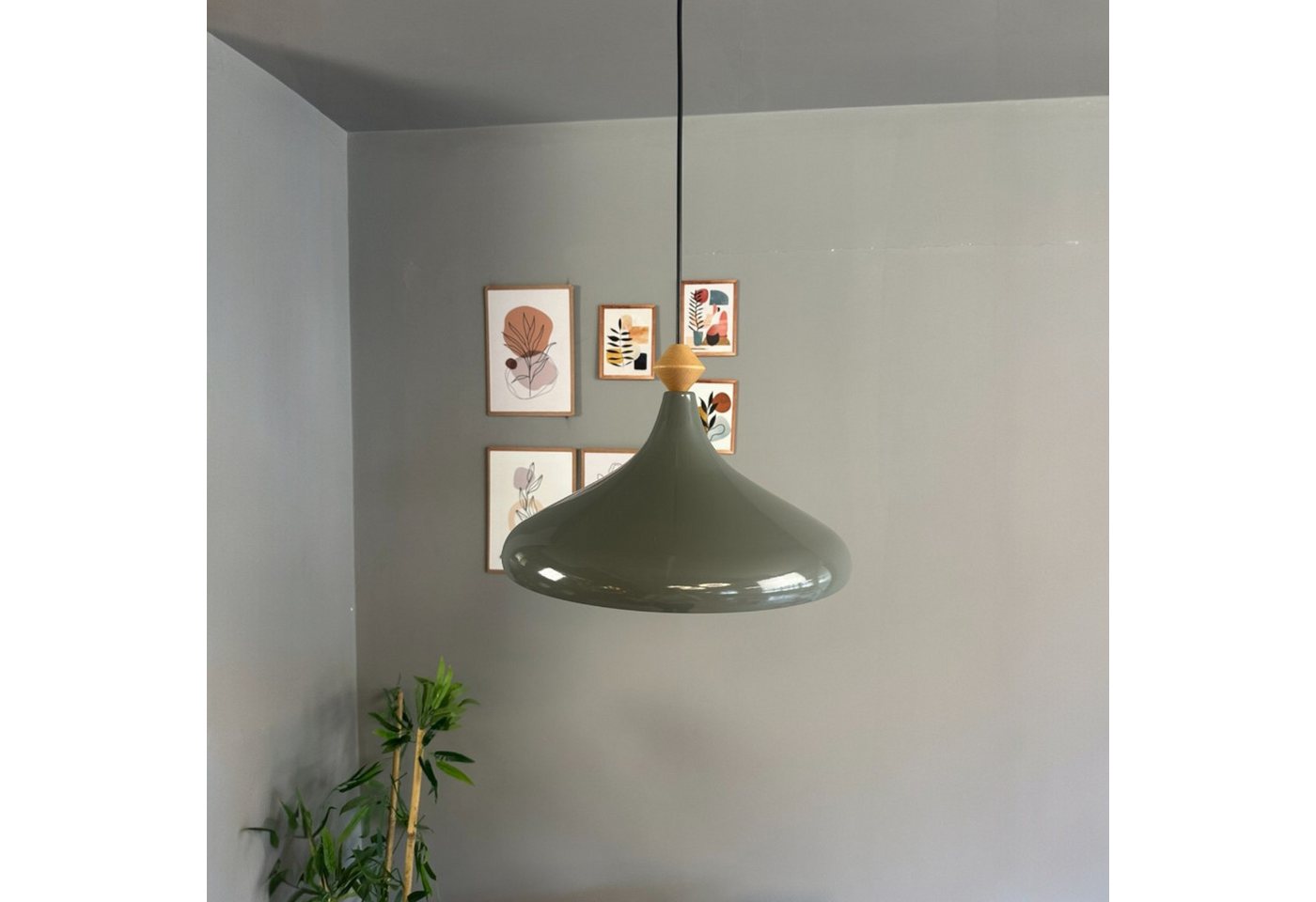 Bamyum Pendelleuchte Pendelleuchte Champion Q Holz Metall Ø35cm, Modern Hängelampe, ohne Leuchtmittel Bamyum Pendelleuchte Pendelleuchte Champion Q Holz Metall Ø35cm, Modern Hängelampe, ohne Leuchtmittel von Bamyum