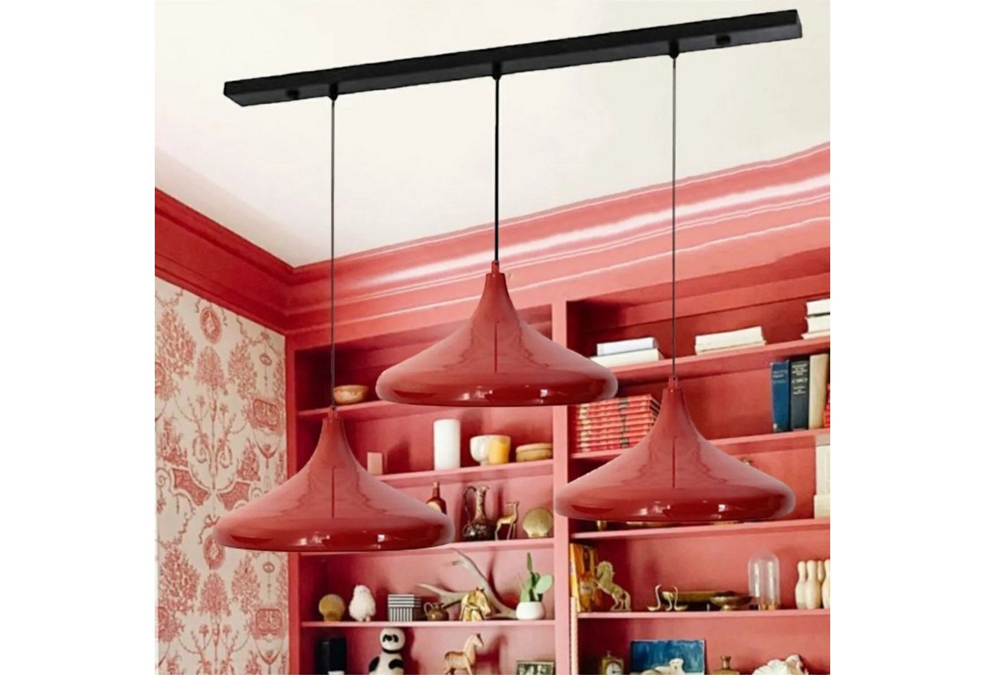 Bamyum Pendelleuchte Pendelleuchte Champion Trio Metall Ø35cm, Modern Hängelampe, ohne Leuchtmittel von Bamyum