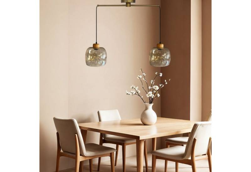 Bamyum Pendelleuchte Pendelleuchte Dijon Glas Ø23cm, Modern Hängelampe, ohne Leuchtmittel Bamyum Pendelleuchte Pendelleuchte Dijon Glas Ø23cm, Modern Hängelampe, ohne Leuchtmittel von Bamyum