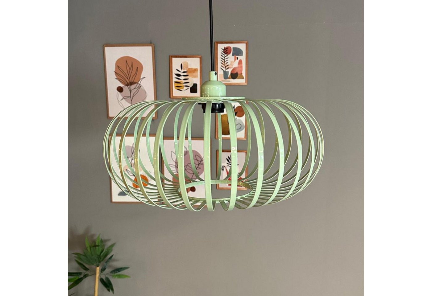 Bamyum Pendelleuchte Pendelleuchte Este Halbe Tulpe Metall, Modern Hängelampe, ohne Leuchtmittel von Bamyum