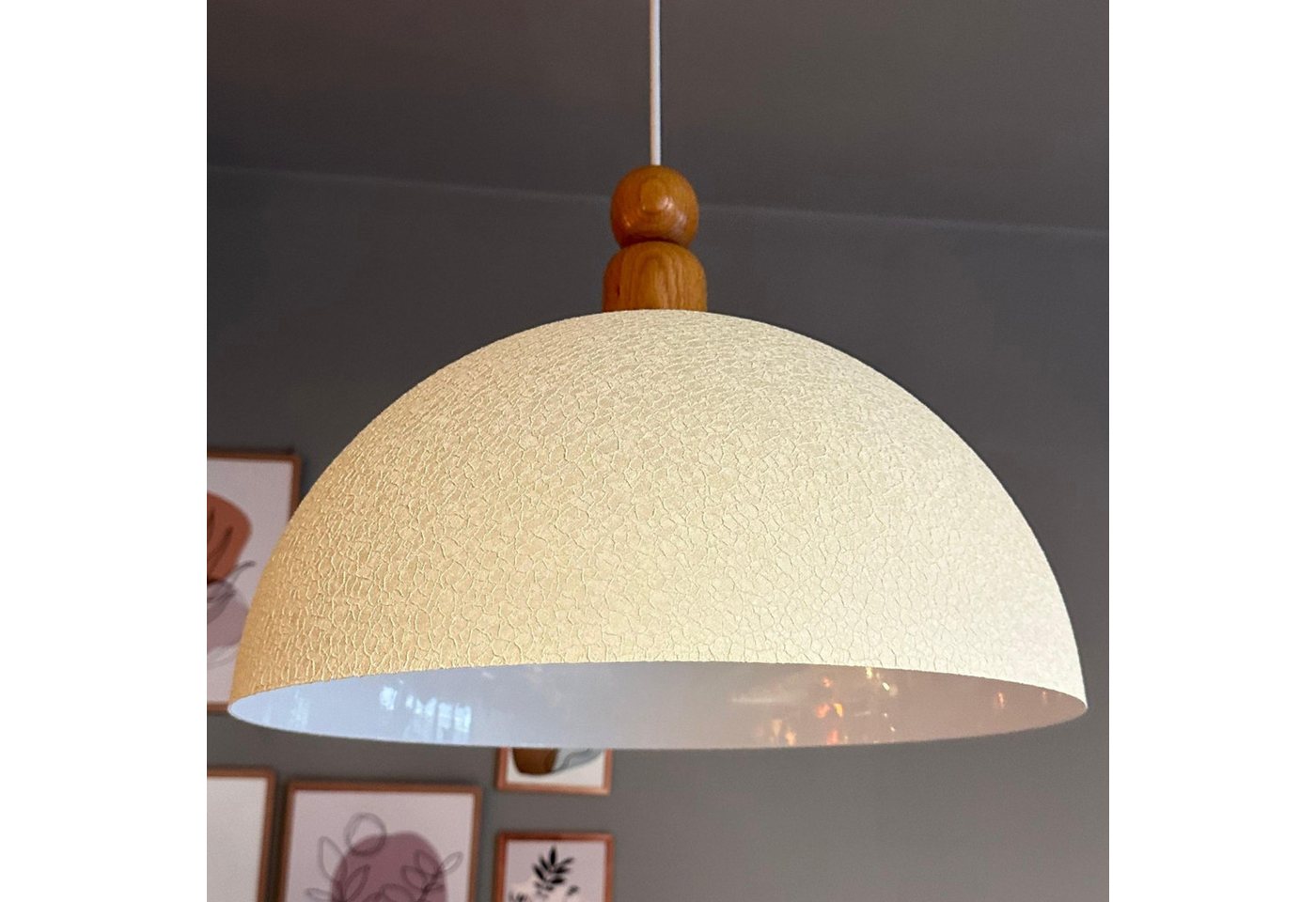 Bamyum Pendelleuchte Pendelleuchte Linate Ø40 cm, Texturiert Metall Hängelampe, ohne Leuchtmittel Bamyum Pendelleuchte Pendelleuchte Linate Ø40 cm, Texturiert Metall Hängelampe, ohne Leuchtmittel von Bamyum