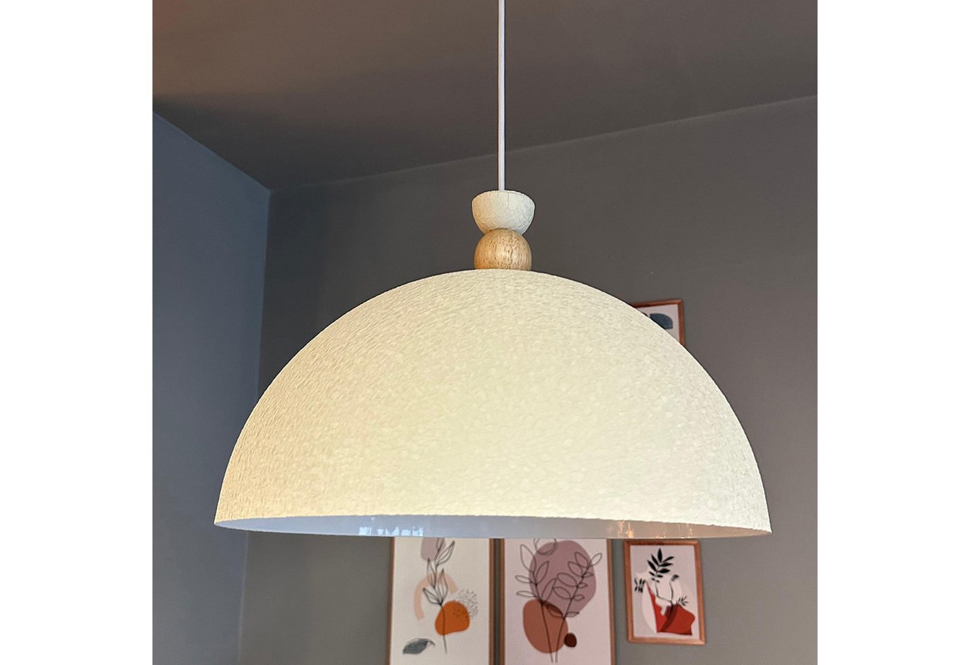 Bamyum Pendelleuchte Pendelleuchte Linate Ø40 cm, Texturiert Metall Hängelampe, ohne Leuchtmittel Bamyum Pendelleuchte Pendelleuchte Linate Ø40 cm, Texturiert Metall Hängelampe, ohne Leuchtmittel von Bamyum