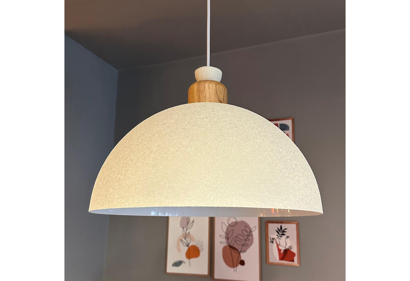 Bamyum Pendelleuchte Pendelleuchte Linate Ø40 cm, Texturiert Metall Hängelampe, ohne Leuchtmittel Bamyum Pendelleuchte Pendelleuchte Linate Ø40 cm, Texturiert Metall Hängelampe, ohne Leuchtmittel von Bamyum