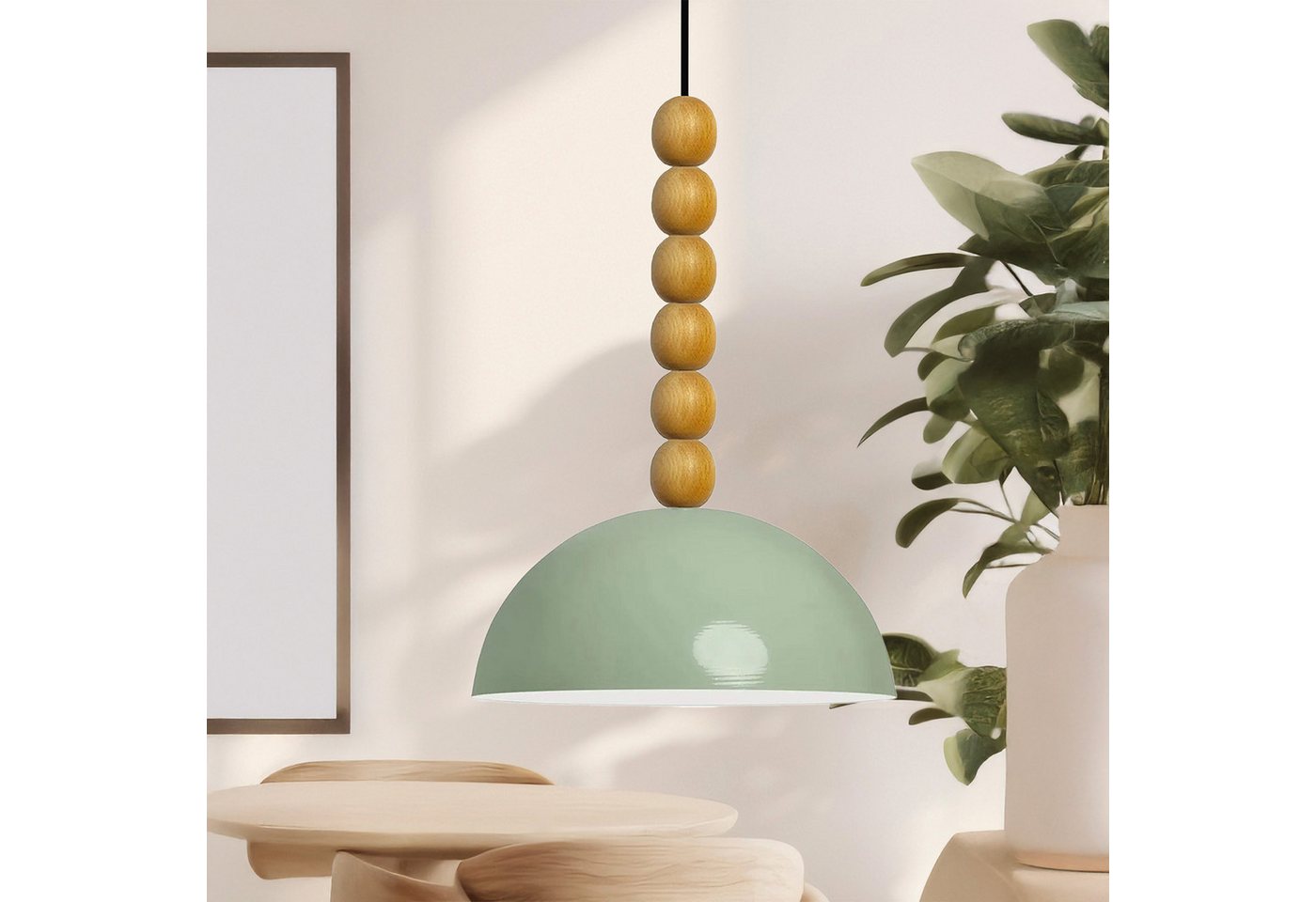 Bamyum Pendelleuchte Pendelleuchte Lipeo Dreifachperle Metall, Modern Hängelampe, ohne Leuchtmittel von Bamyum