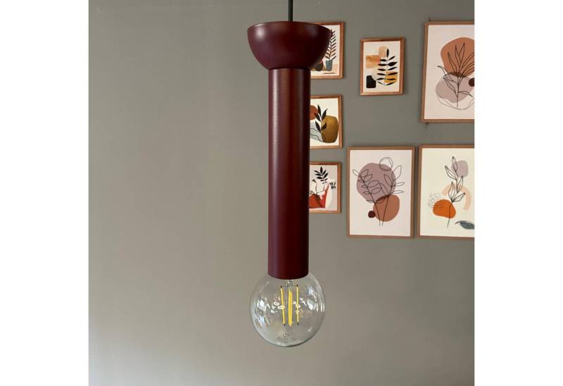 Bamyum Pendelleuchte Pendelleuchte Mika Platte Metall, Modern Hängelampe, ohne Leuchtmittel von Bamyum