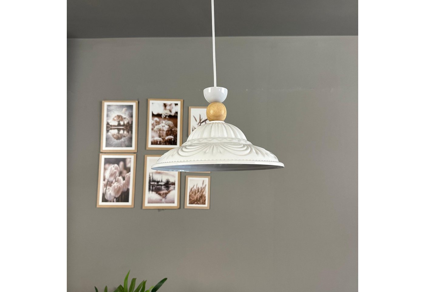 Bamyum Pendelleuchte Pendelleuchte Ralivo Metall Ø30cm, Modern Hängelampe, ohne Leuchtmittel Bamyum Pendelleuchte Pendelleuchte Ralivo Metall Ø30cm, Modern Hängelampe, ohne Leuchtmittel von Bamyum