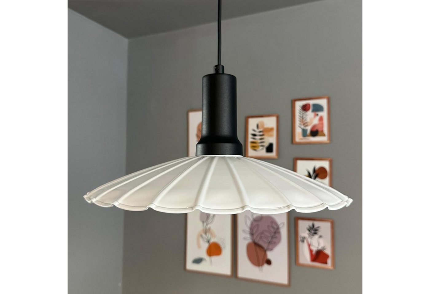 Bamyum Pendelleuchte Pendelleuchte Risso Metall Ø34cm, Modern Hängelampe, ohne Leuchtmittel Bamyum Pendelleuchte Pendelleuchte Risso Metall Ø34cm, Modern Hängelampe, ohne Leuchtmittel von Bamyum