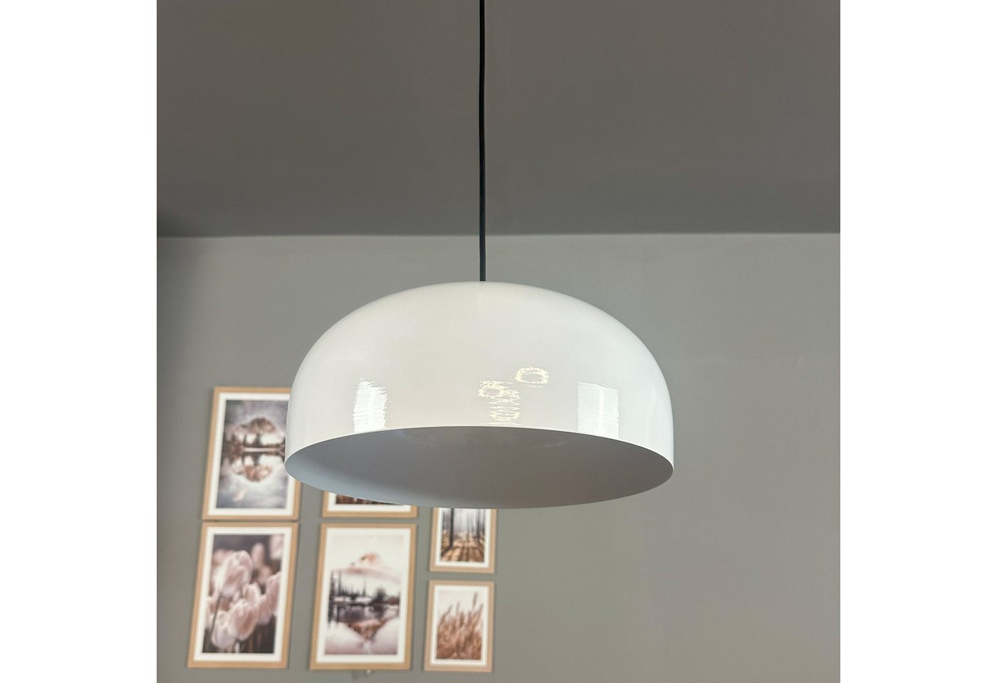 Bamyum Pendelleuchte Pendelleuchte Rocha Halbe Tulpe Ø30 cm, Metall Hängelampe, ohne Leuchtmittel Bamyum Pendelleuchte Pendelleuchte Rocha Halbe Tulpe Ø30 cm, Metall Hängelampe, ohne Leuchtmittel von Bamyum