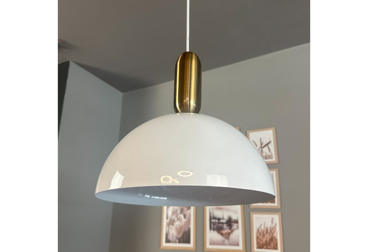 Bamyum Pendelleuchte Pendelleuchte Rocha Ø30 cm, Metall Hängelampe, ohne Leuchtmittel Bamyum Pendelleuchte Pendelleuchte Rocha Ø30 cm, Metall Hängelampe, ohne Leuchtmittel von Bamyum