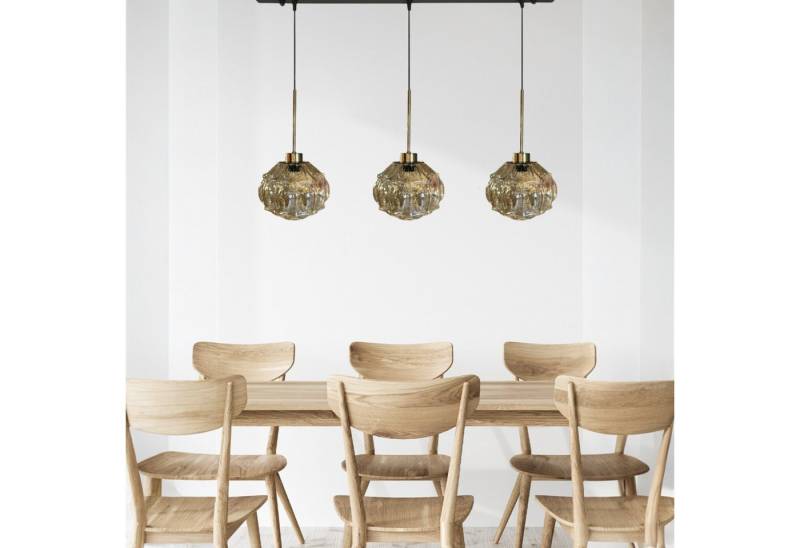 Bamyum Pendelleuchte Pendelleuchte Şila Dreifacher Kronleuchter Glas, Retro Hängelampe, ohne Leuchtmittel Bamyum Pendelleuchte Pendelleuchte Şila Dreifacher Kronleuchter Glas, Retro Hängelampe, ohne Leuchtmittel von Bamyum