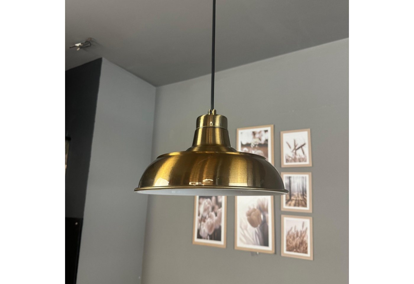 Bamyum Pendelleuchte Pendelleuchte Veluna Metall Ø26cm, Modern Hängelampe, ohne Leuchtmittel Bamyum Pendelleuchte Pendelleuchte Veluna Metall Ø26cm, Modern Hängelampe, ohne Leuchtmittel von Bamyum