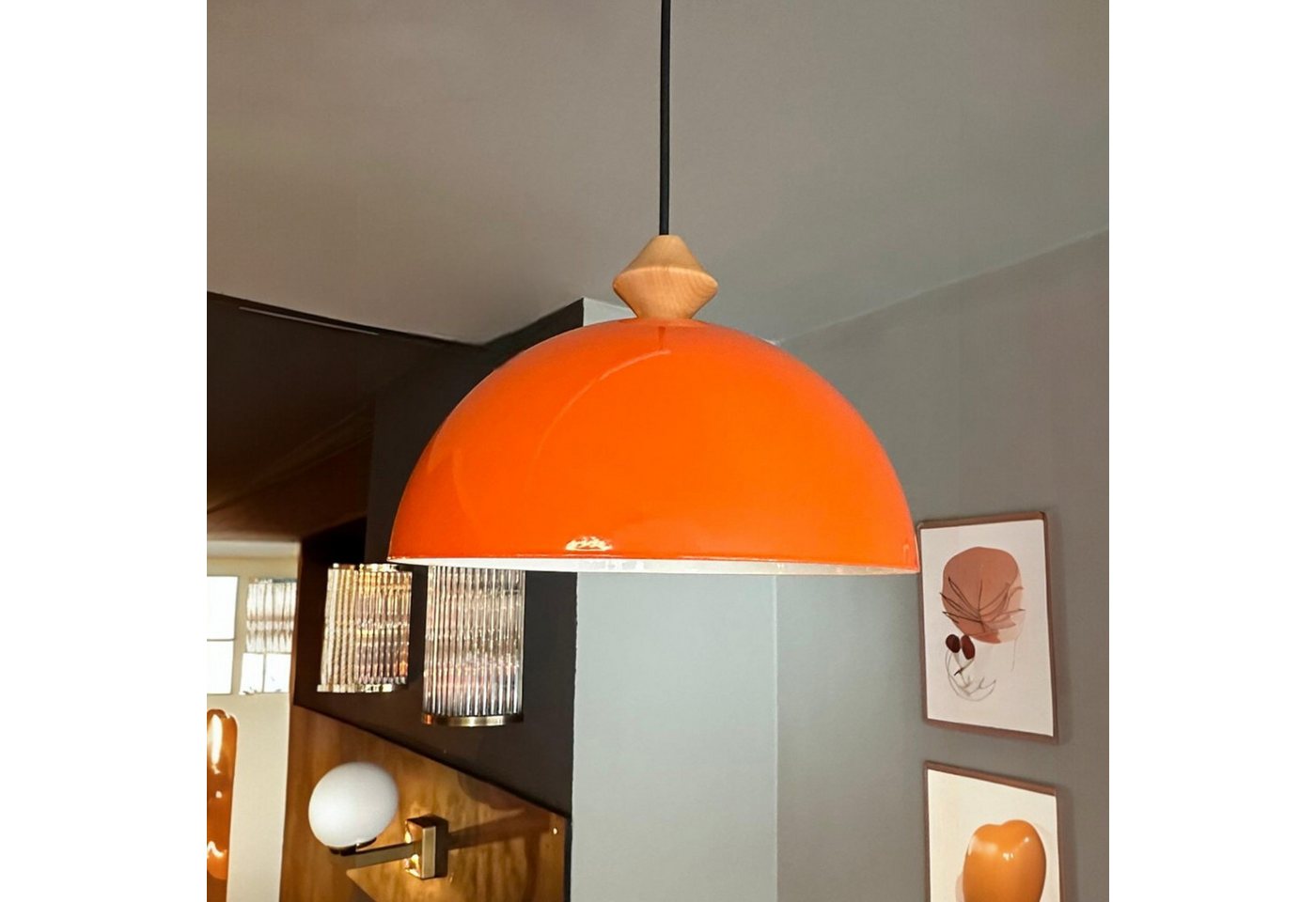 Bamyum Pendelleuchte Pendelleuchte Yimpi Metall Ø30cm, Modern Hängelampe, ohne Leuchtmittel Bamyum Pendelleuchte Pendelleuchte Yimpi Metall Ø30cm, Modern Hängelampe, ohne Leuchtmittel von Bamyum